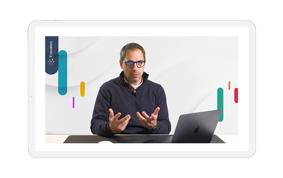 Captation de tutoriels pour Enovation - Démo produit, Synoptique production